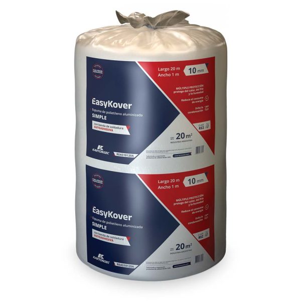 Espuma de polietileno aluminizada simple con autoadhesivo (1x20mts)
